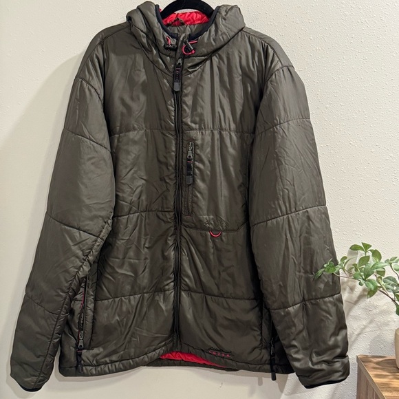 Eddie Bauer VTG Men LT EBTEK PrimaLoft Hooded Winter Jacket Warm Winter Ourdoor - Picture 1 of 5